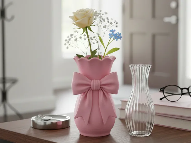 Vaso Decorativo em Formato de Laço