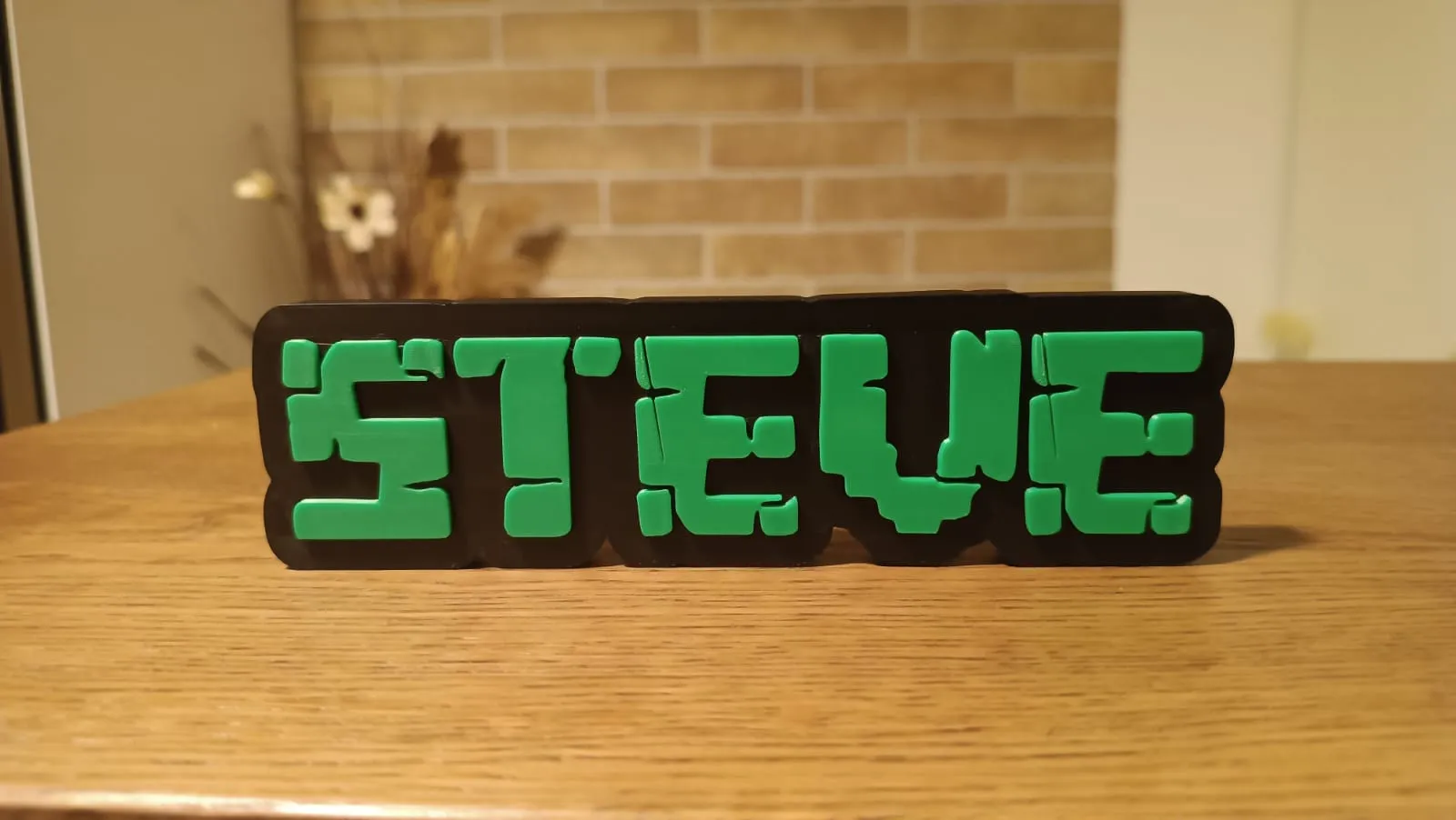 Placa Decorativa Personalizável — Minecraft