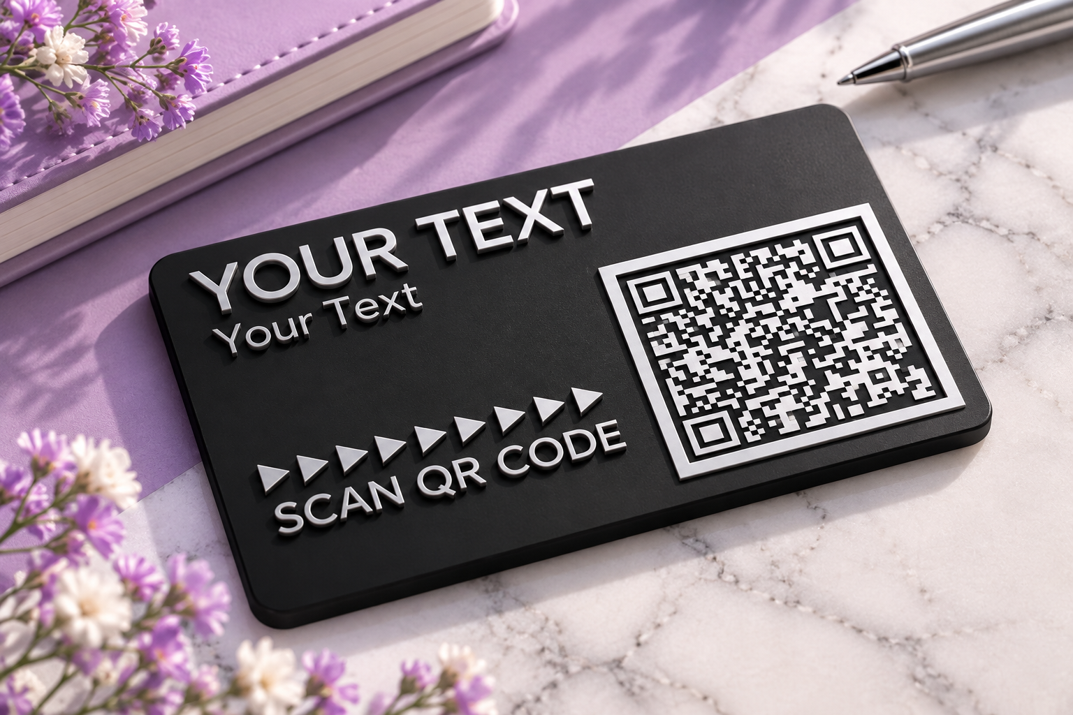 Cartão de Visita Personalizável com QR Code