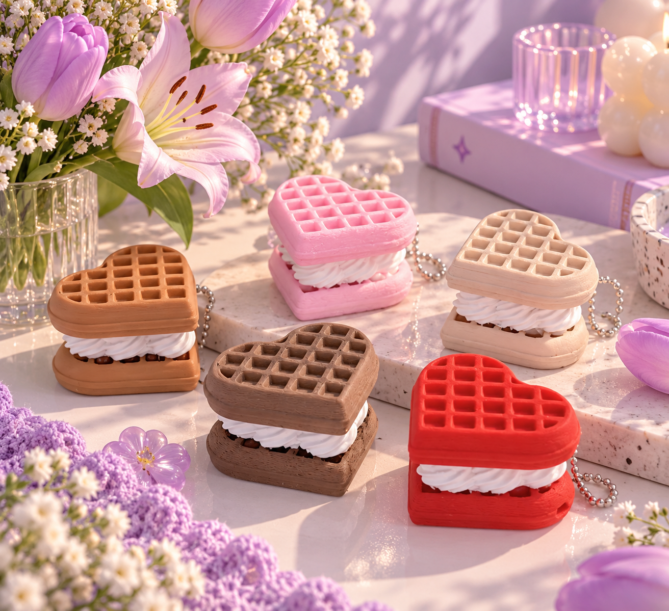 Waffle de Coração — Fidget