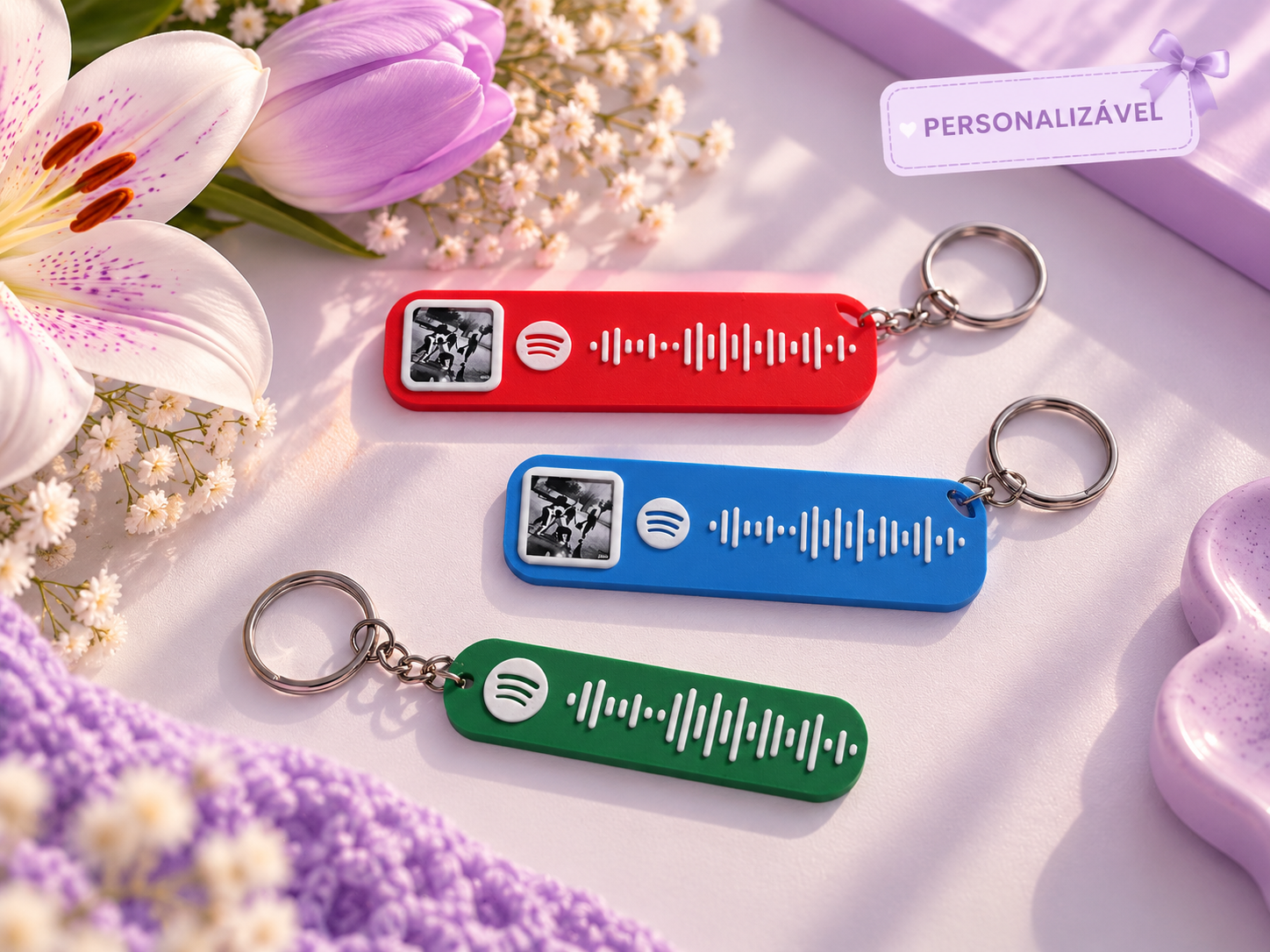 Chaveiro Personalizável Spotify