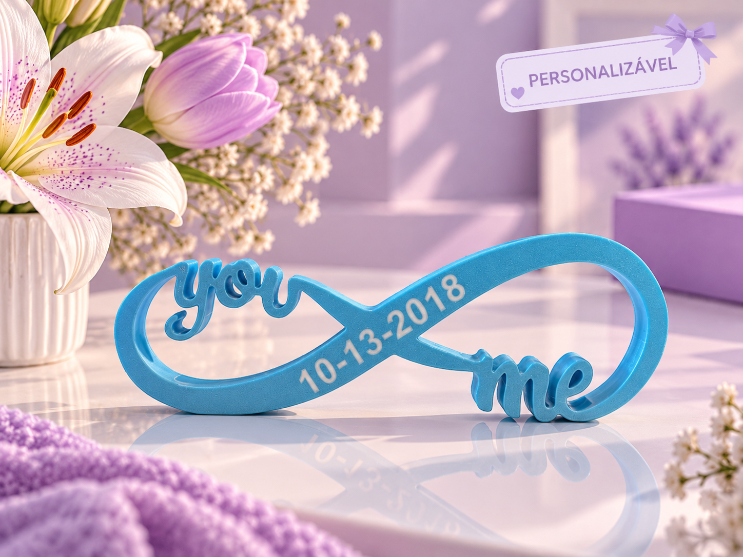 Laço do Amor Personalizável — Nó Infinito