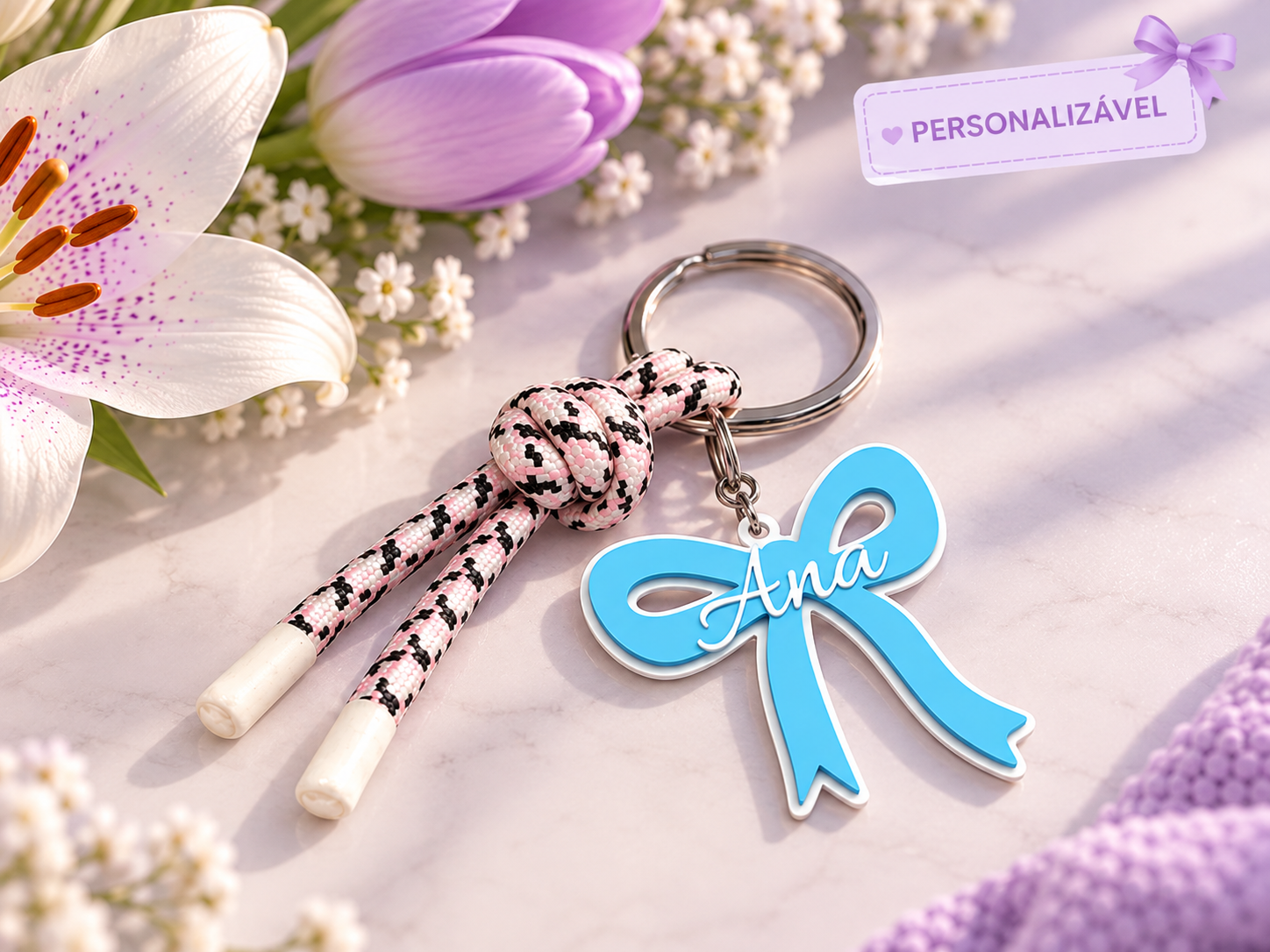 Chaveiro Personalizável — Laço