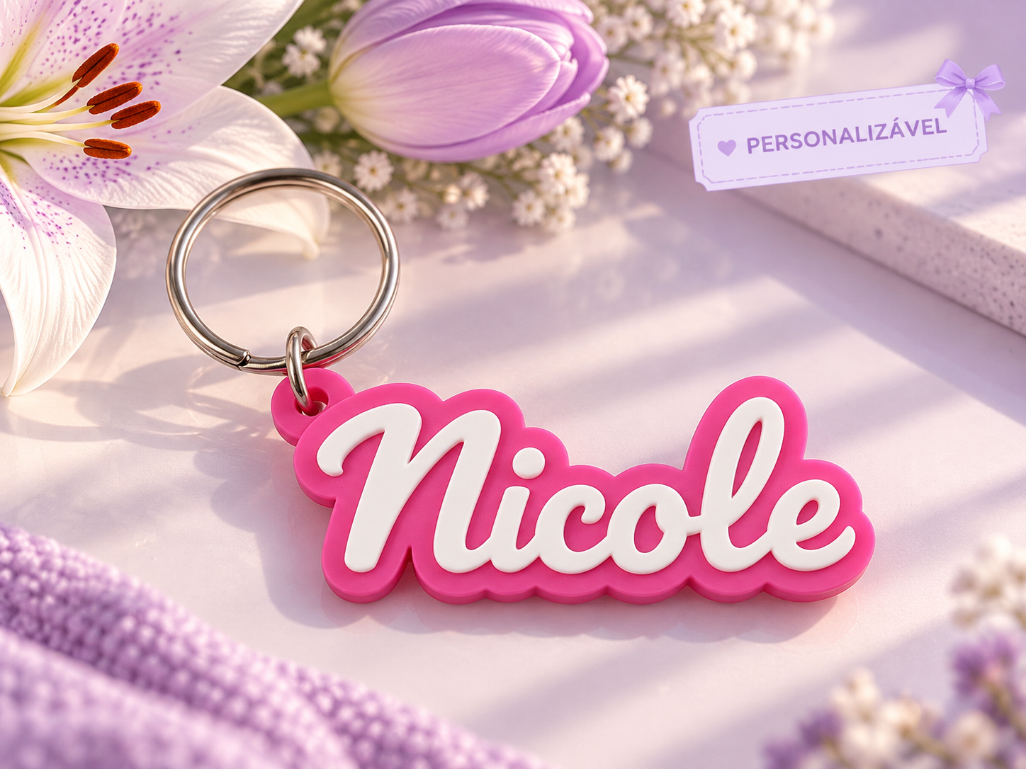 Chaveiro nome personalizavel