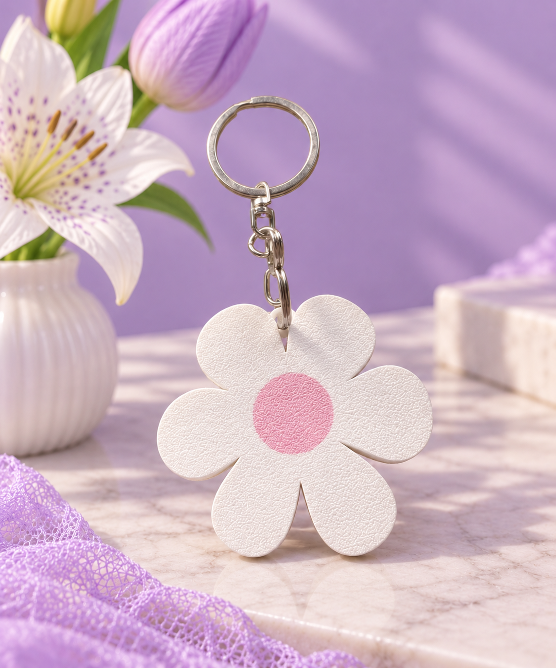 Chaveiro de flor